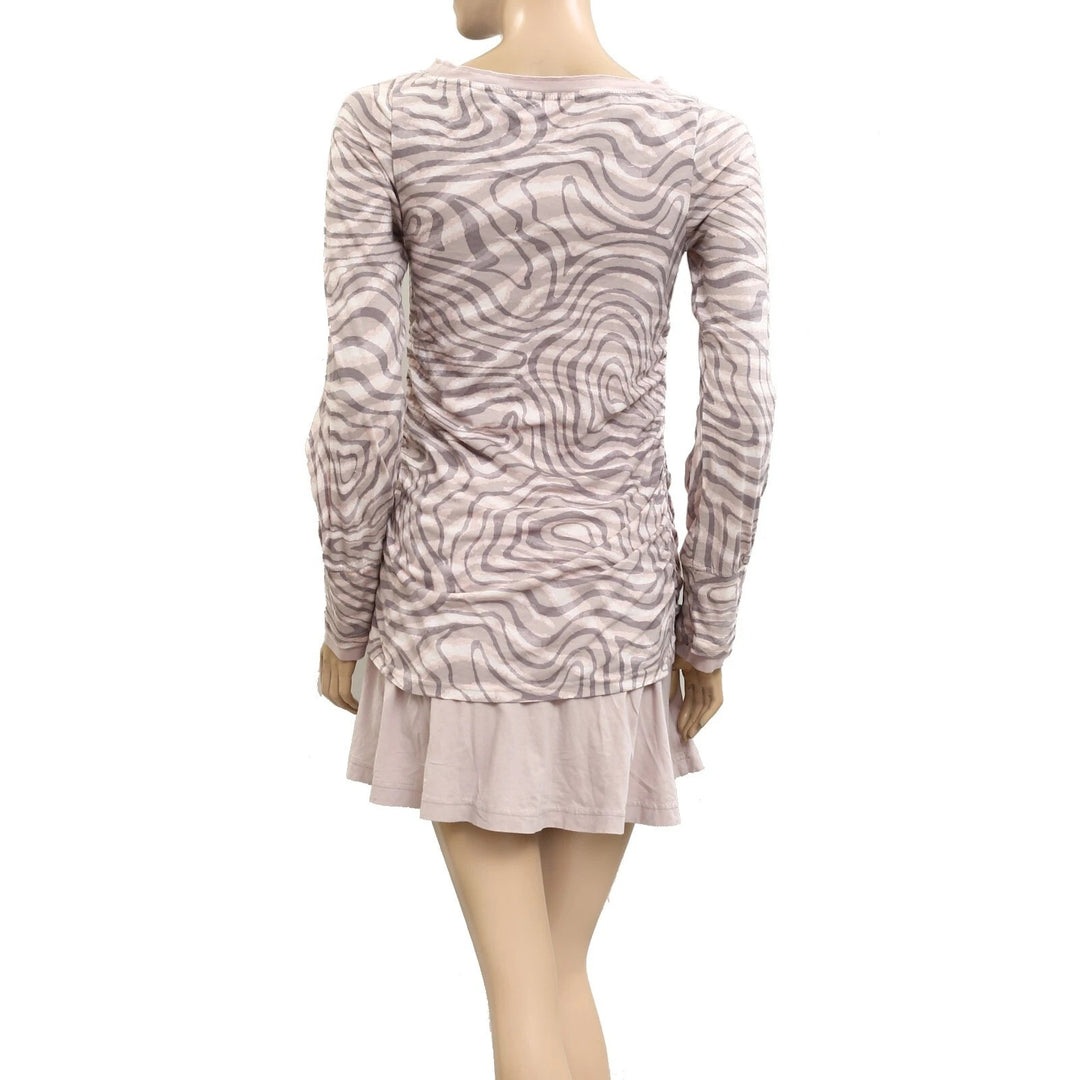 Daily Practice by Anthropologie Long-Sleeve Ruffle Mini Dress