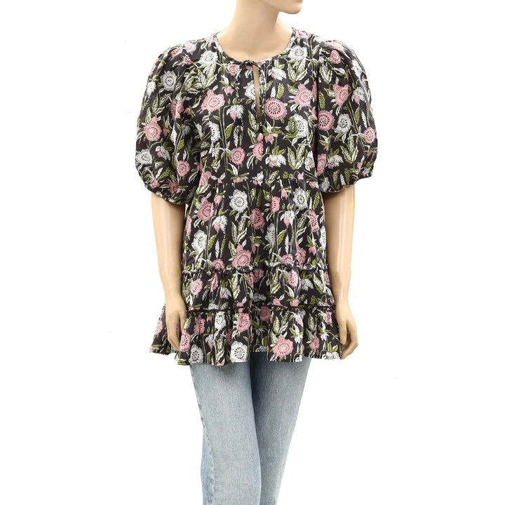 Saylor Anthropologie Floral Printed Tunic Top