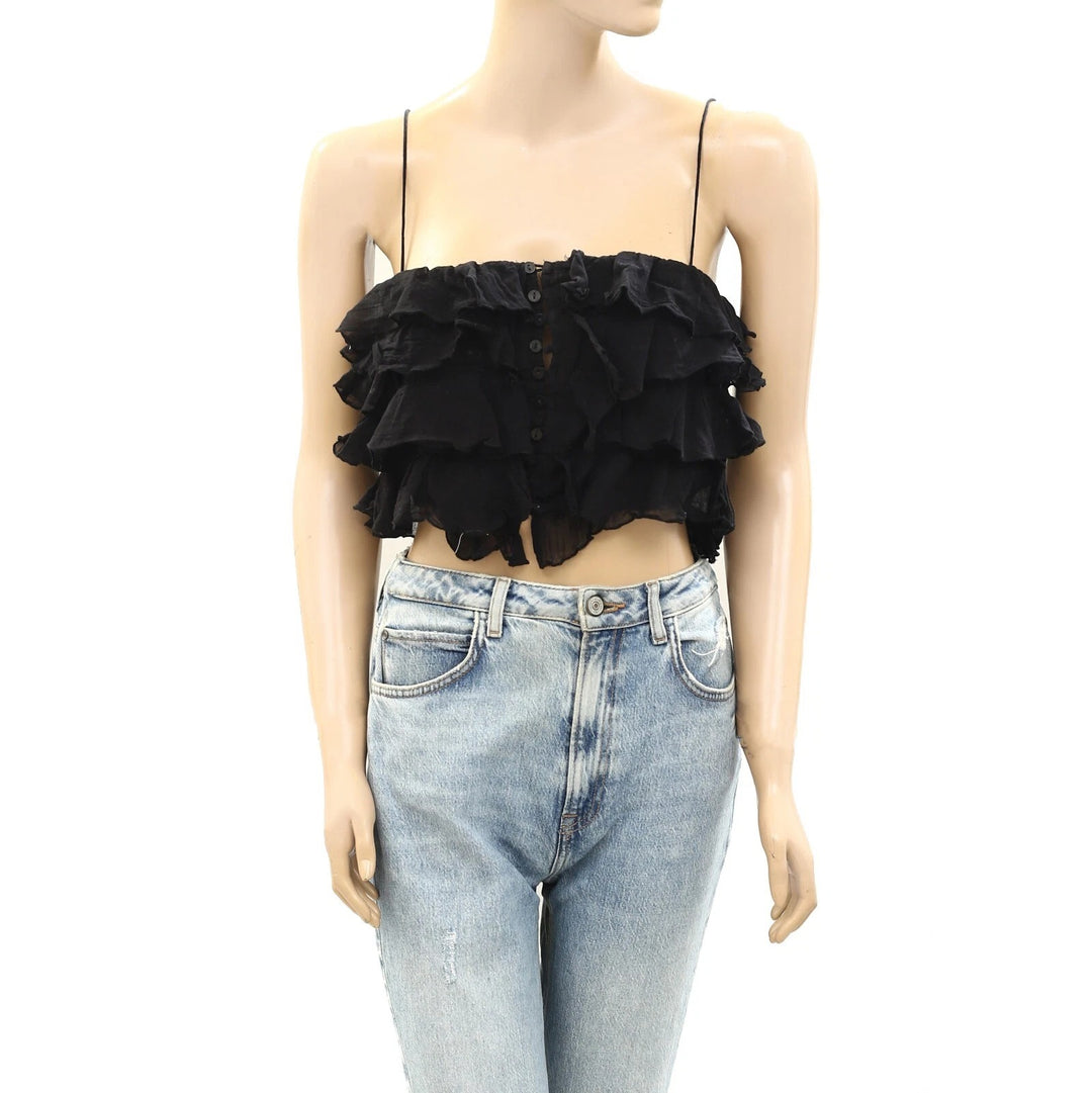 Free People FP One Fauna Tank Cropped Blouse Top