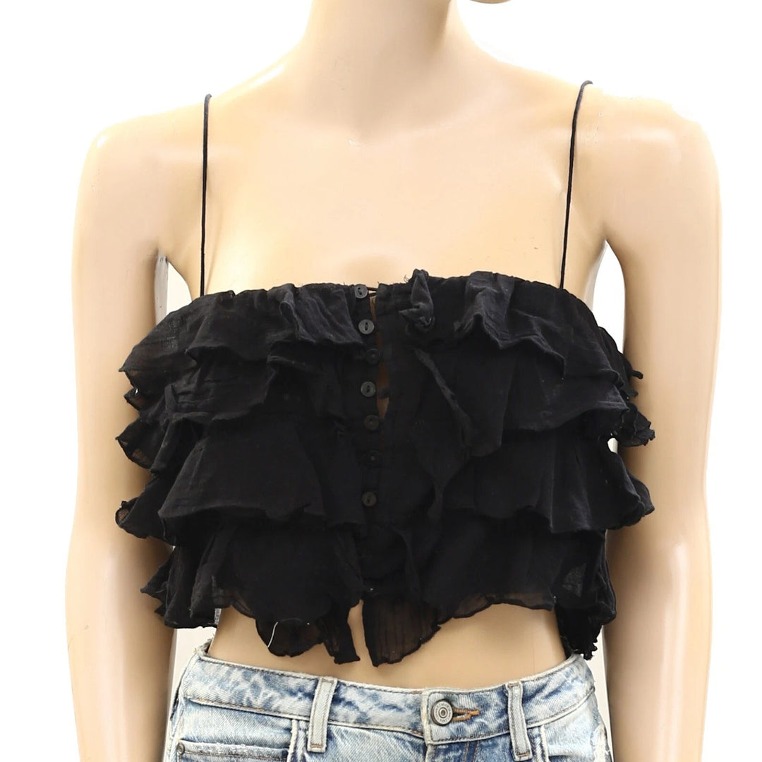 Free People FP One Fauna Tank Cropped Blouse Top