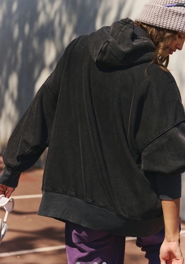 Free People FP Movement Sprint To The Finish Zip-Up Hoodie Jacket Top