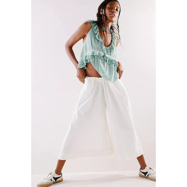 Free People If Only Ruffle Blouse Top