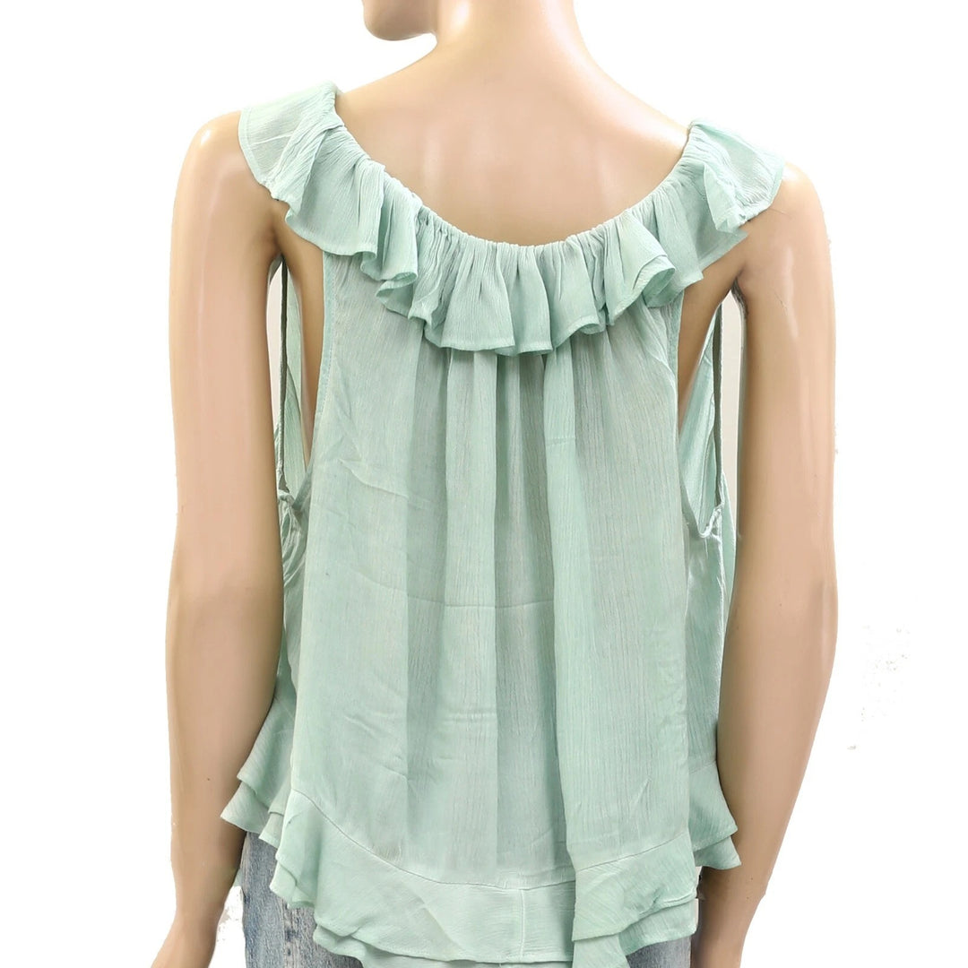 Free People If Only Ruffle Blouse Top