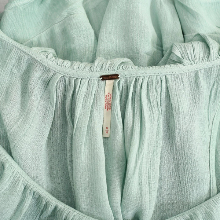 Free People If Only Ruffle Blouse Top