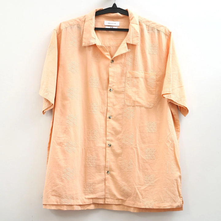 Urban Outfitters UO Men's Embroidered Buttondown Shirt Top