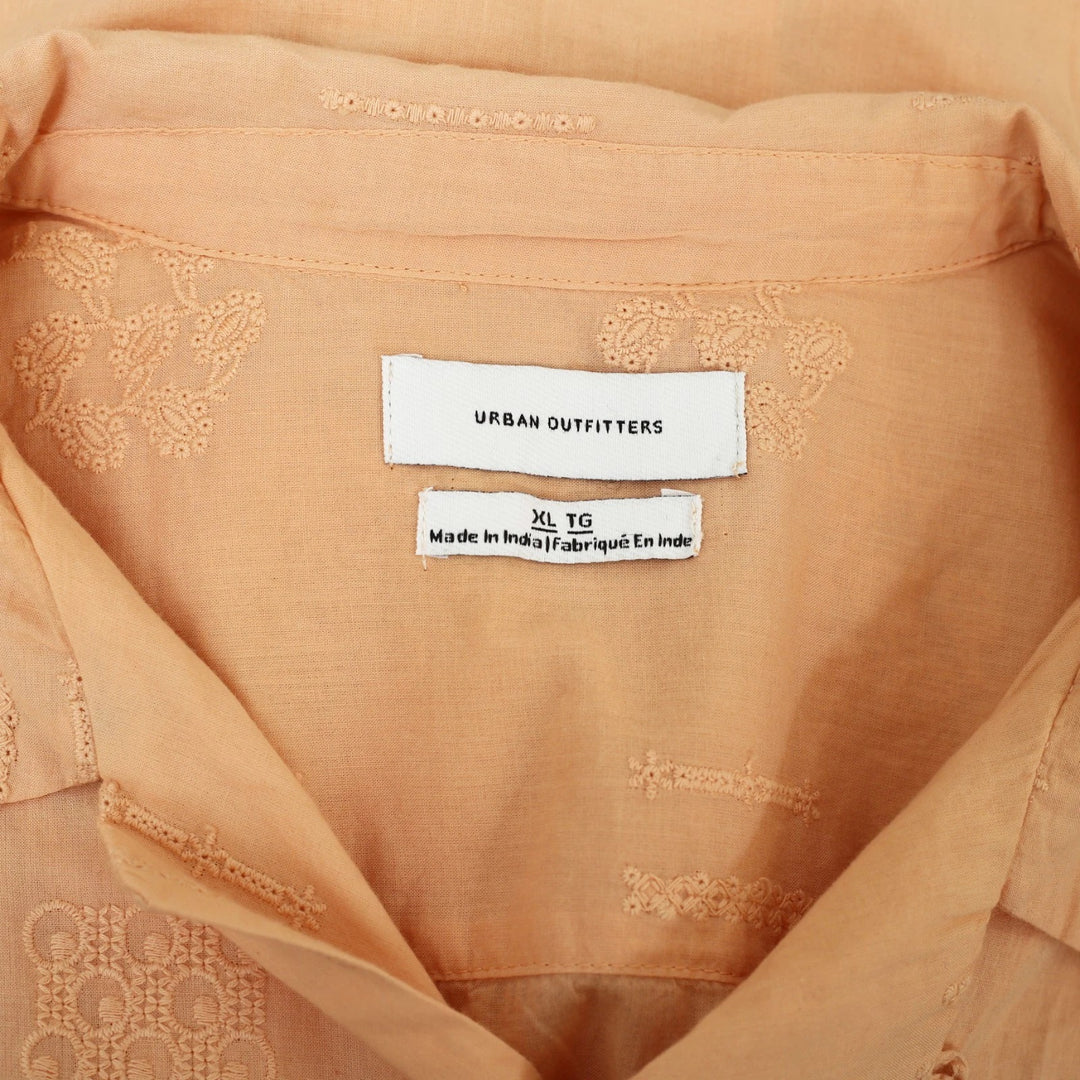 Urban Outfitters UO Men's Embroidered Buttondown Shirt Top