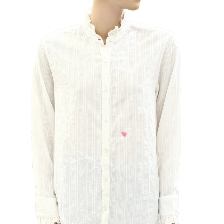 Kerri Rosenthal Buttondown Shirt Tunic Top