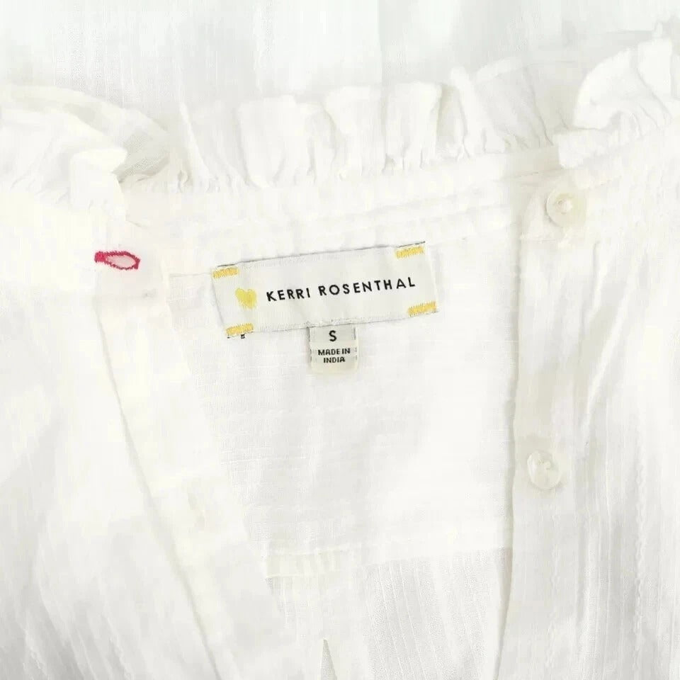 Kerri Rosenthal Buttondown Shirt Tunic Top