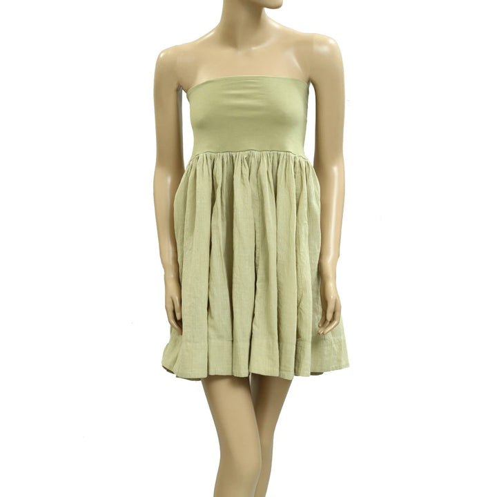 Free People Free-est Green Convertible Skirt Tube Dress