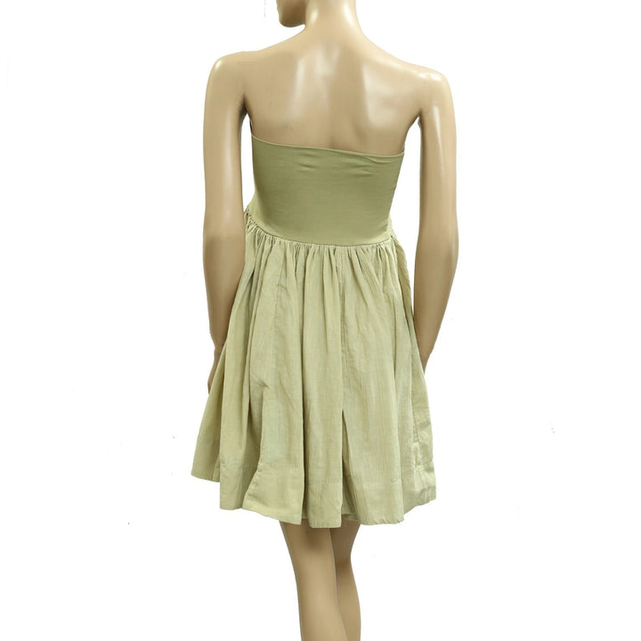 Free People Free-est Green Convertible Skirt Tube Dress