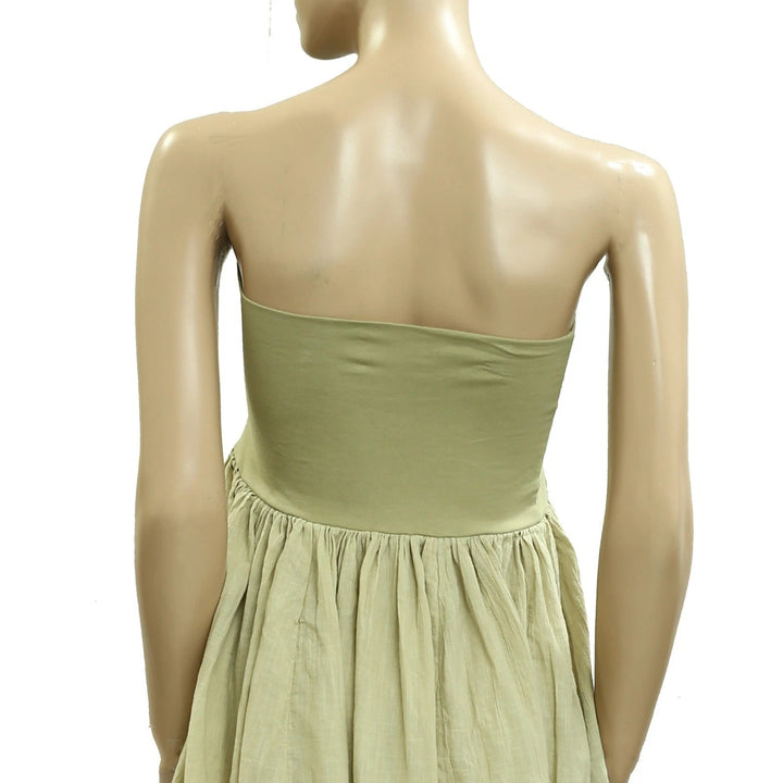 Free People Free-est Green Convertible Skirt Tube Dress