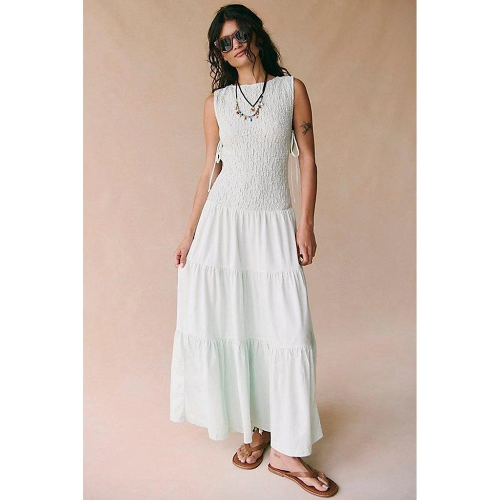 free people long white dress Free People free-est Natural Sterling Maxi Dress – White Chocolate Couture
