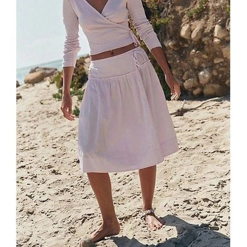 Free People Free-Est Effortless Temptation Midi Skirt