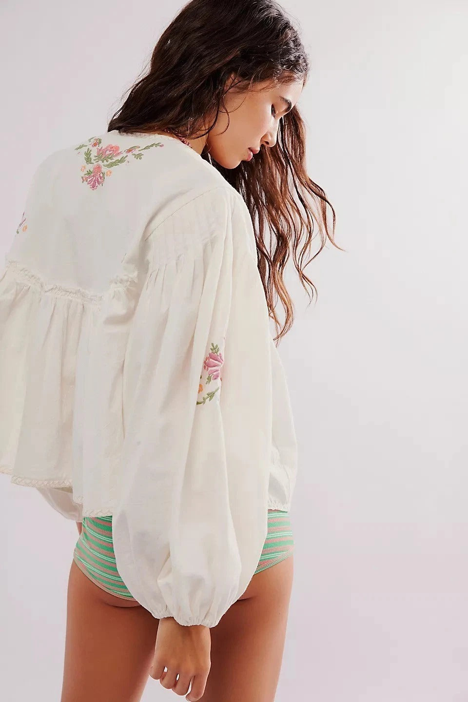 Free People Lucia Blouse Top