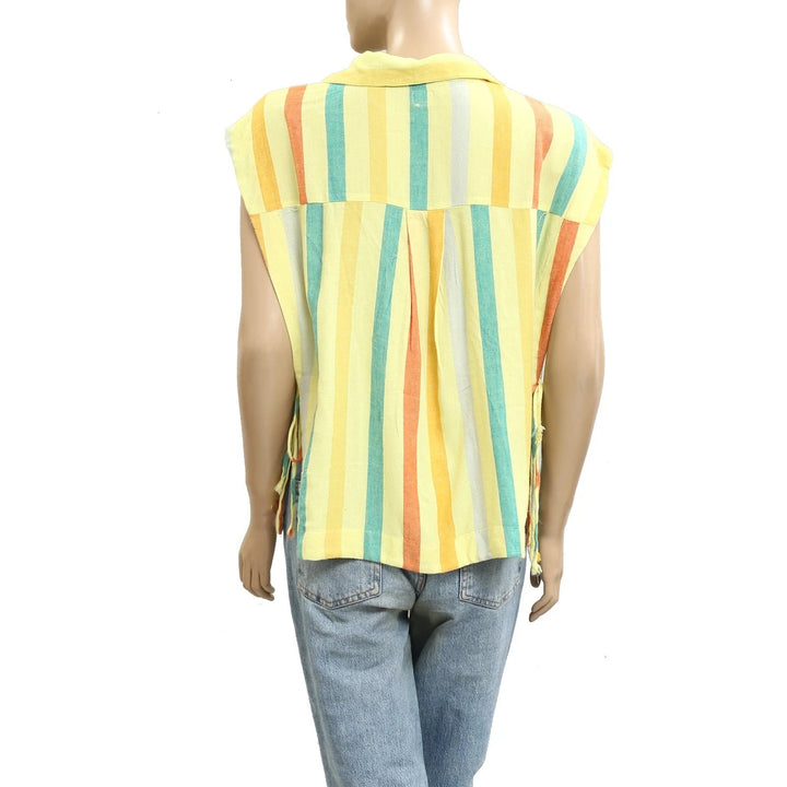 Free People Free-est Vacay Rhythm Blouse Top