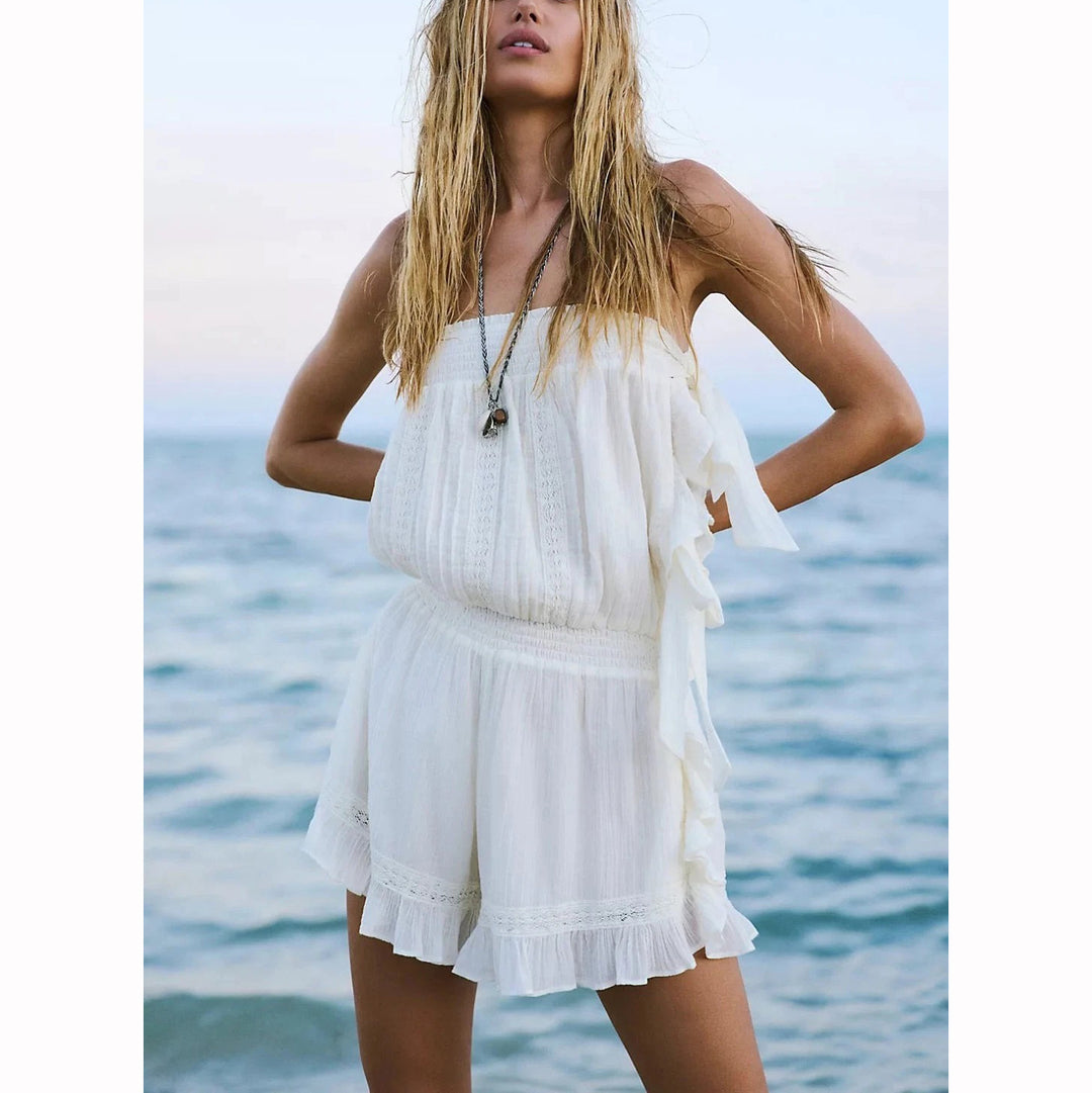 Free People Free-Est Feelin' Fancy Romper Dress Free People Free-Est Feelin' Fancy Romper Dress