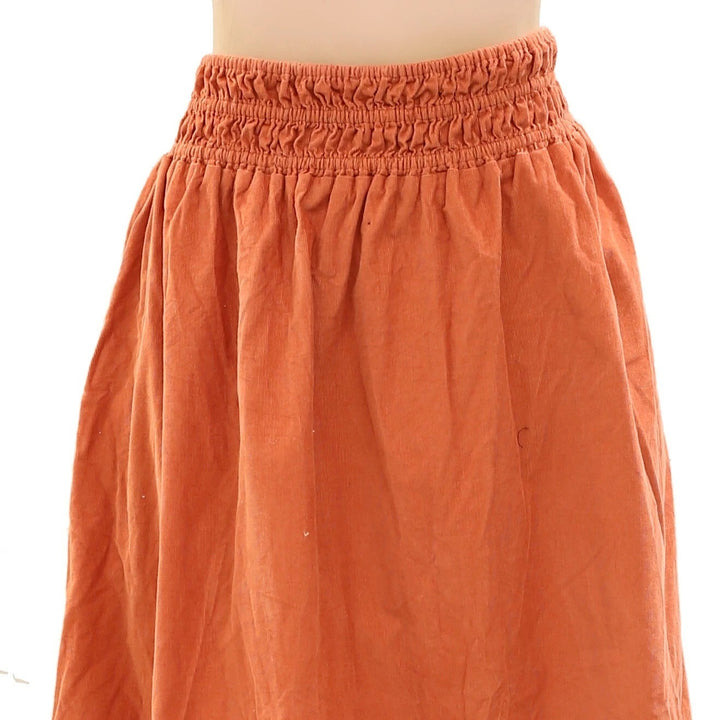 Love The Label Anthropologie Solid Midi Skirt
