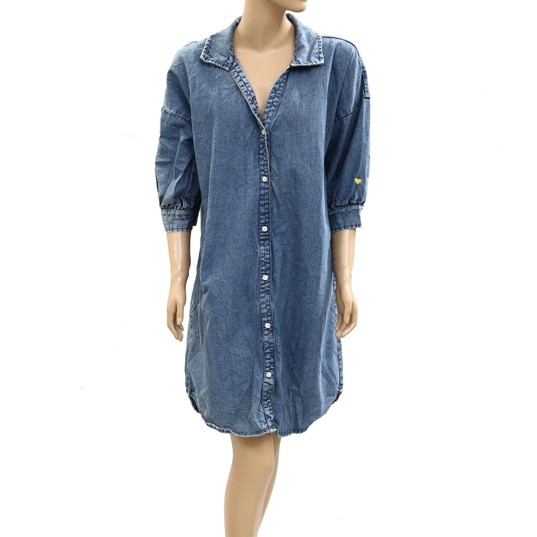 gigi denim dress Kinney Gigi Dress in Denim the tartan fox