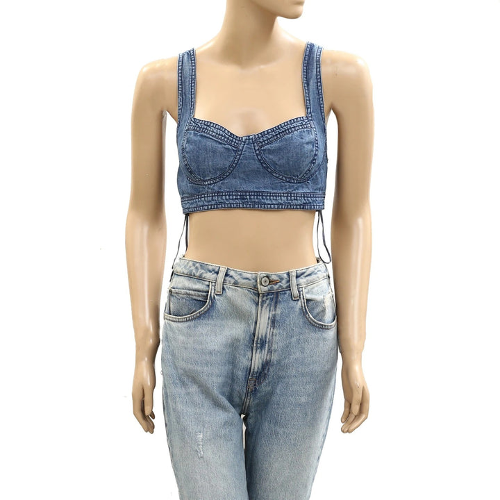 Free People Maddox Cropped Blouse Top