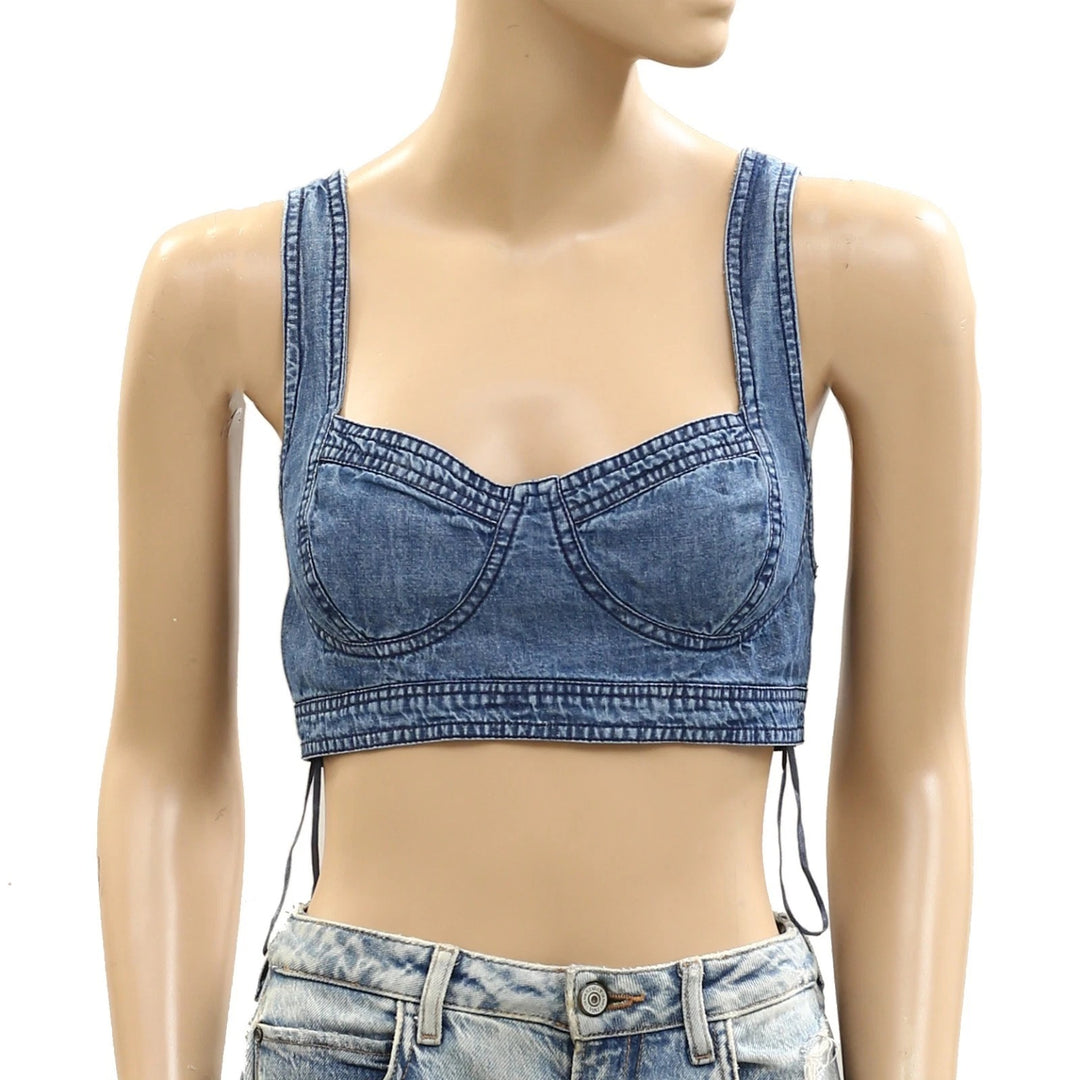 Free People Maddox Cropped Blouse Top