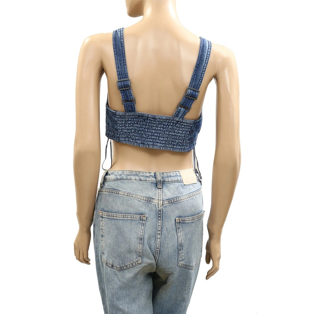 Free People Maddox Cropped Blouse Top