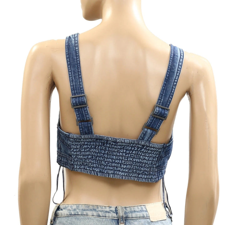 Free People Maddox Cropped Blouse Top