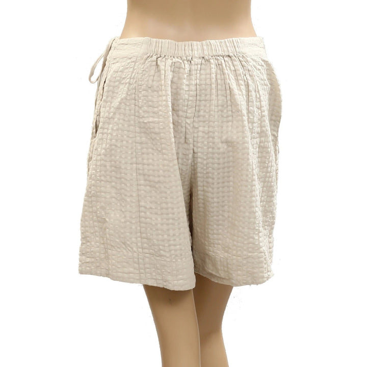 Free People Free-est Pucker Check Wrap Shorts