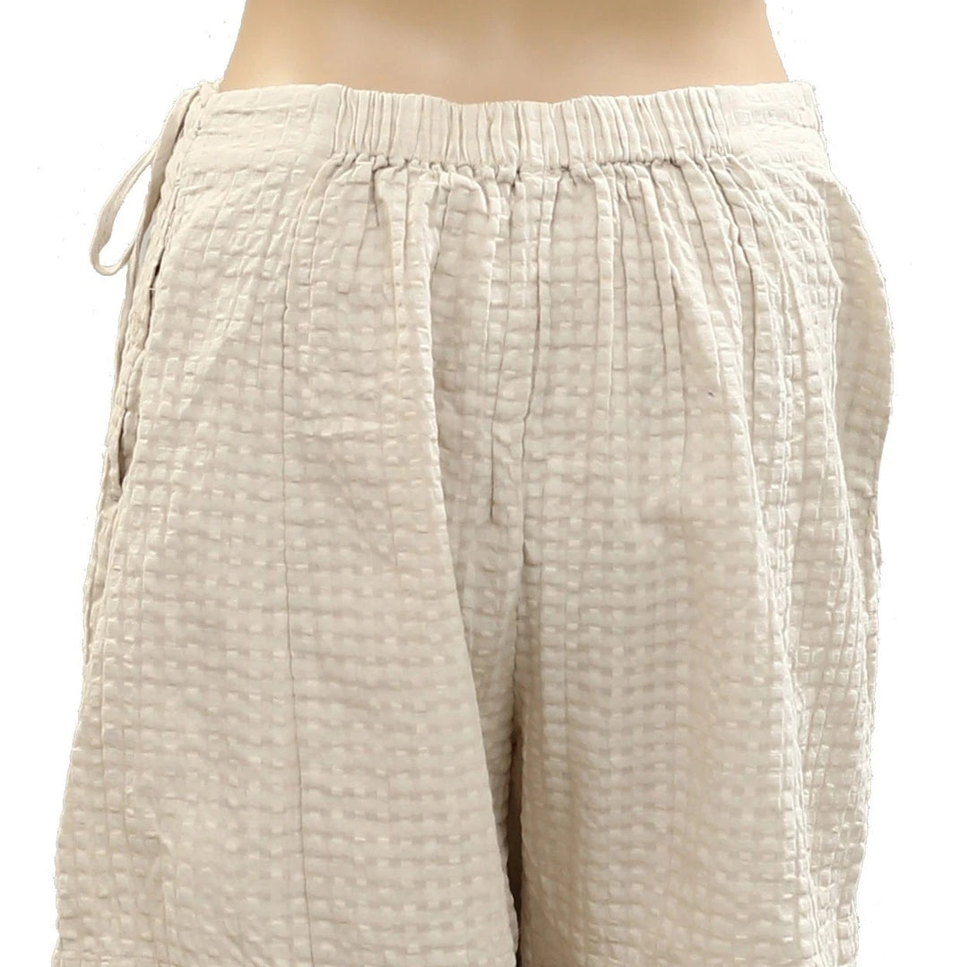 Free People Free-est Pucker Check Wrap Shorts