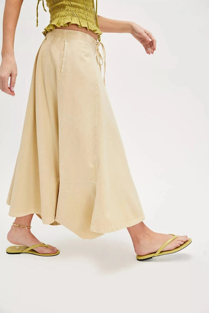 Free People Free Est Pistaccio Midi Skirt