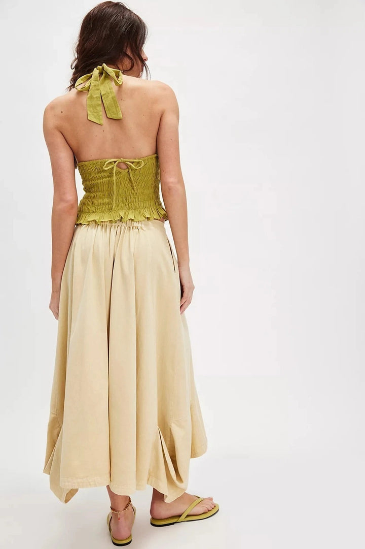 Free People Free Est Pistaccio Midi Skirt