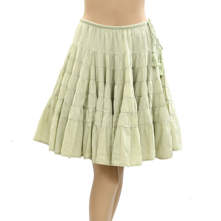 Free People Many Layers Solid Mini Skirt