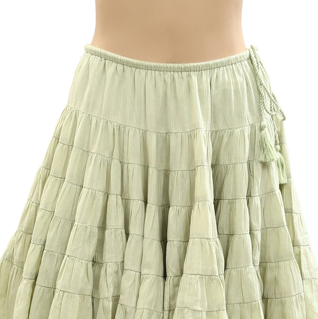 Free People Many Layers Solid Mini Skirt
