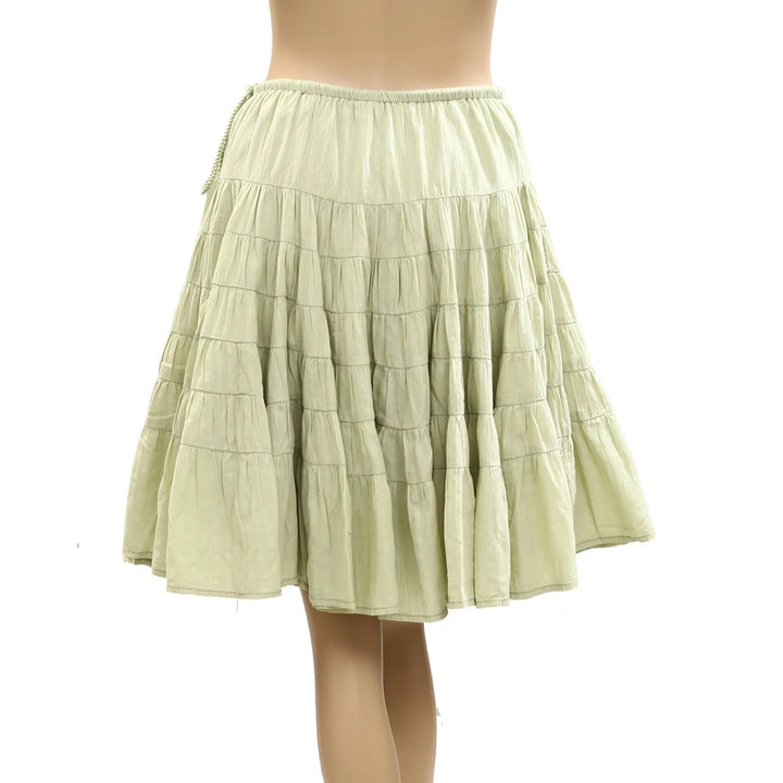Free People Many Layers Solid Mini Skirt