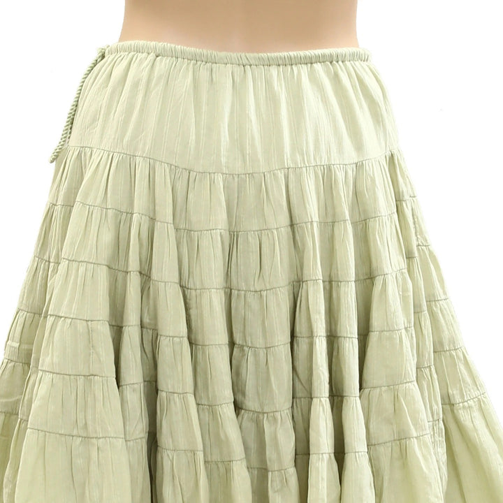 Free People Many Layers Solid Mini Skirt
