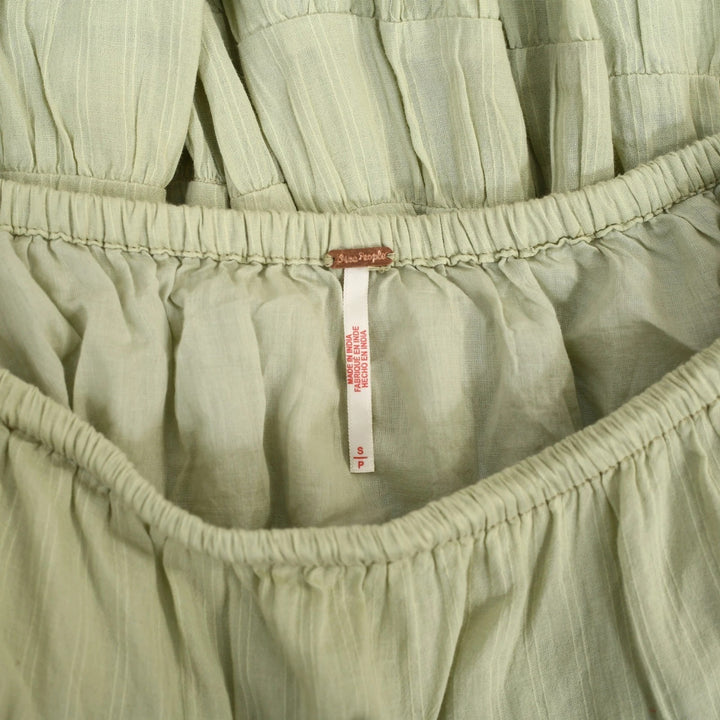 Free People Many Layers Solid Mini Skirt