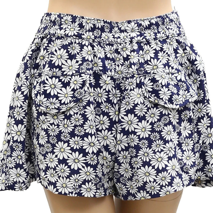 Free People Offbeat Printed Pull-On Mini Shorts
