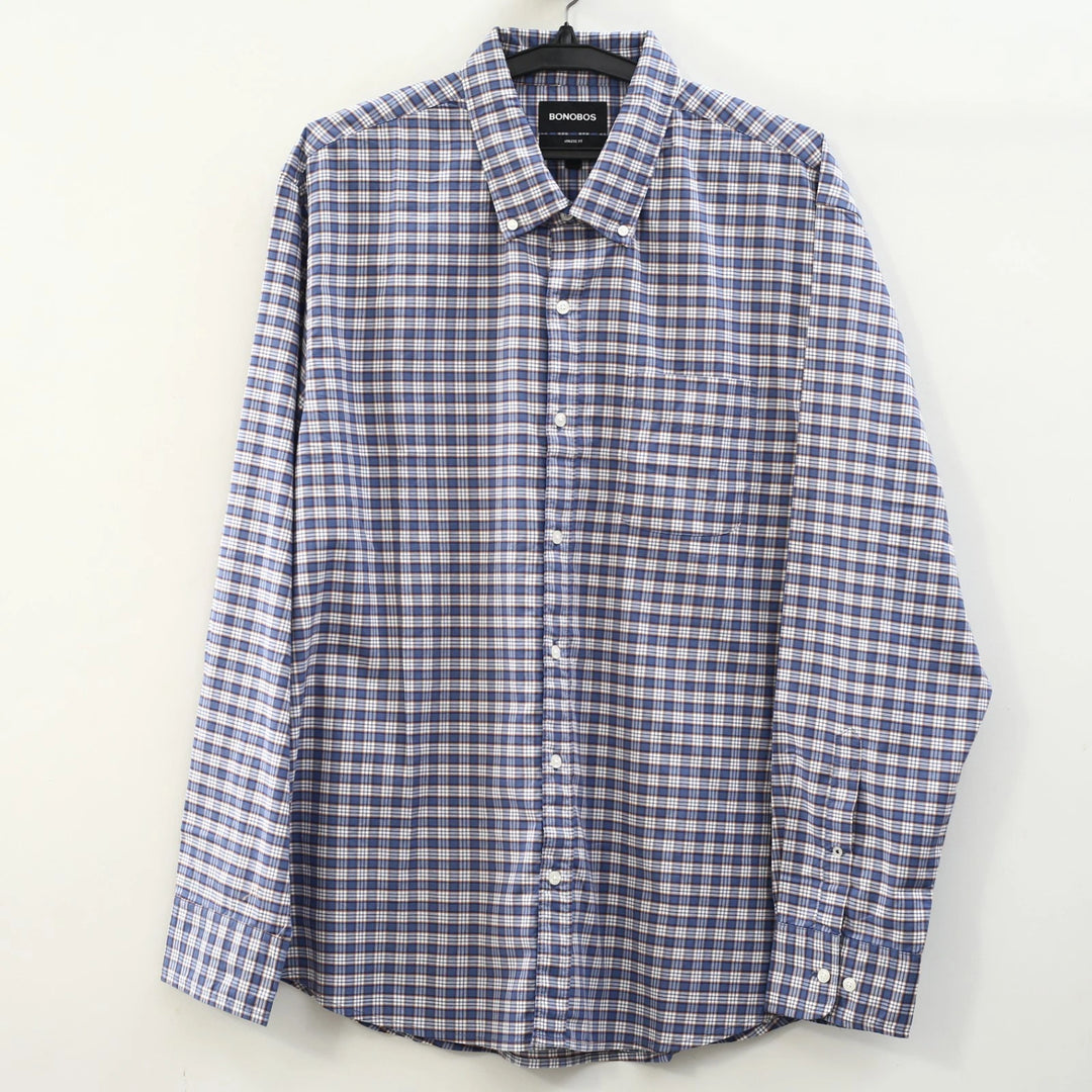 Bonobos Plaid Print Long Sleeve Men's Shirt