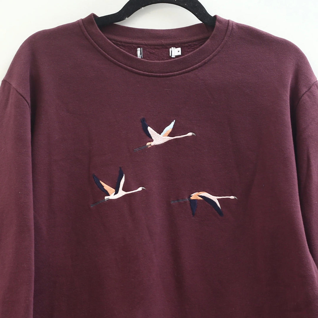 OLOW Bird Embroidered Sweatshirt