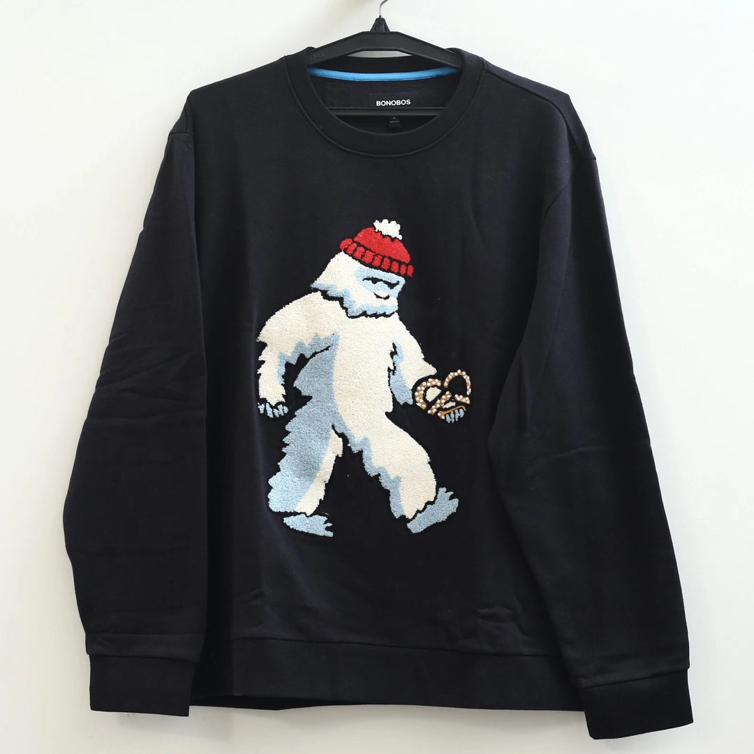 BONOBOS Critter Supersoft Fleece Long Sleeve Crew Sweater
