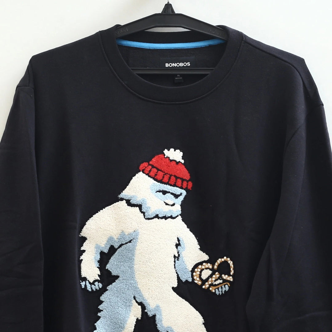 BONOBOS Critter Supersoft Fleece Long Sleeve Crew Sweater