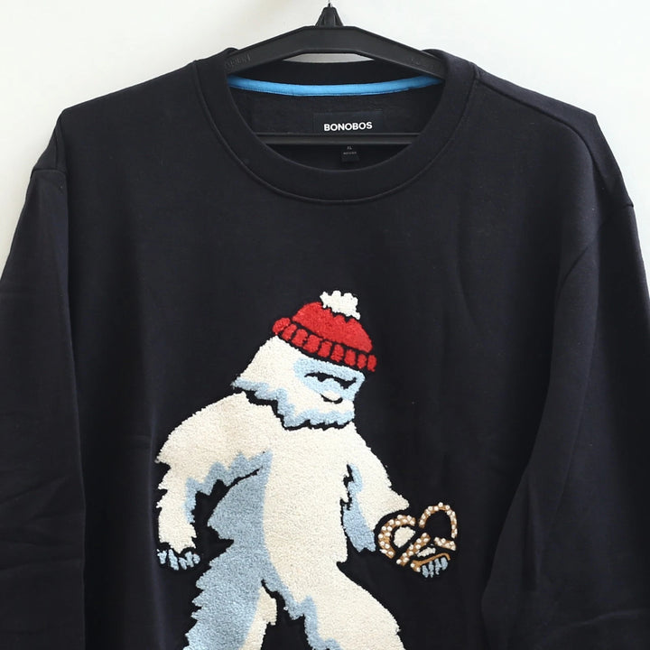 BONOBOS Critter Supersoft Fleece Long Sleeve Crew Sweater