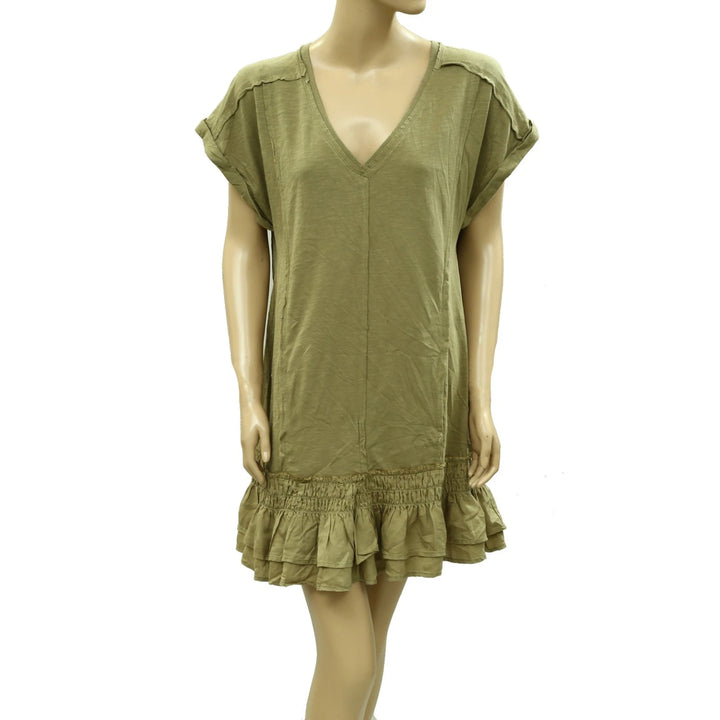 Daily Practice by Anthropologie Solana Ruffled Tunic Dress