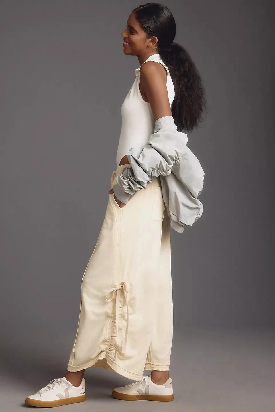 Daily Practice by Anthropologie Daia Ruched Pants