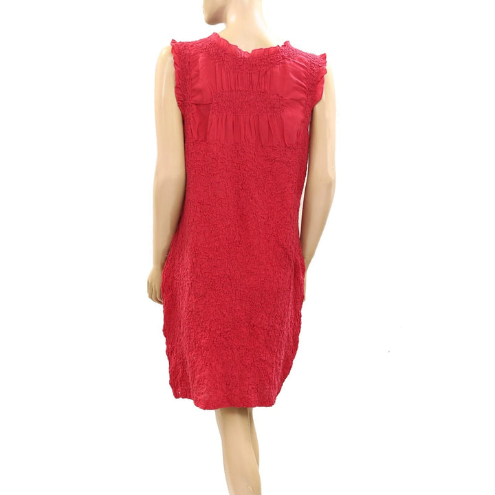 By Anthropologie Ruched Sleeveless Mini Dress