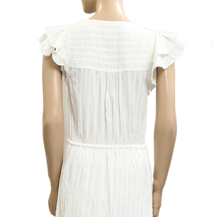 Veronica Beard Tinzia Lurex-Striped Midi Dress