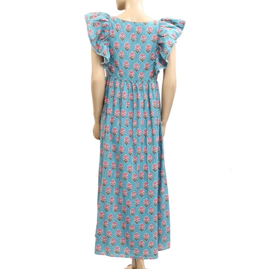 Saylor Anthropologie Flutter Sleeve Women's Maxi Dress