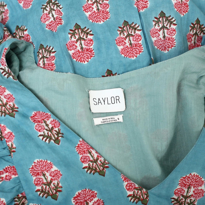 Saylor Anthropologie Flutter Sleeve Women's Maxi Dress