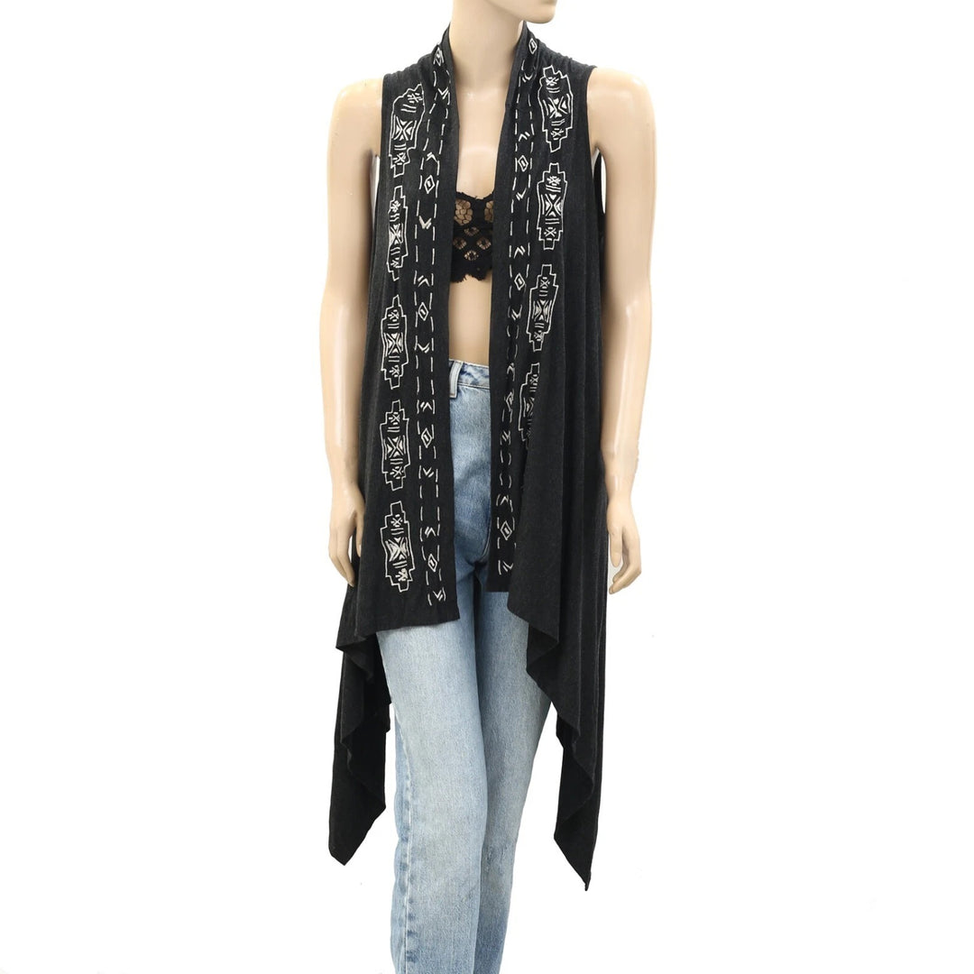 Caite Anthropologie Kiara Embroidered Coverup Tunic Top