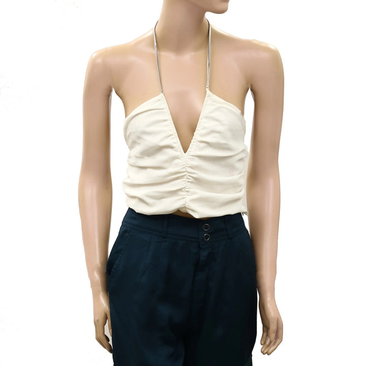 Zara Draped Halter Blouse Top