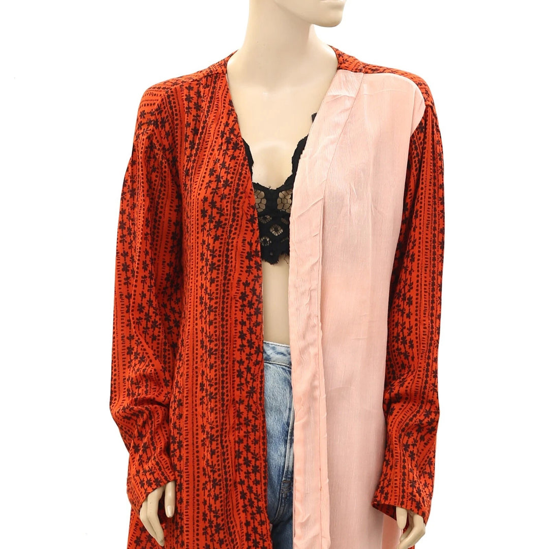 Rip Curl Floral Printed Coverup Long Maxi Top